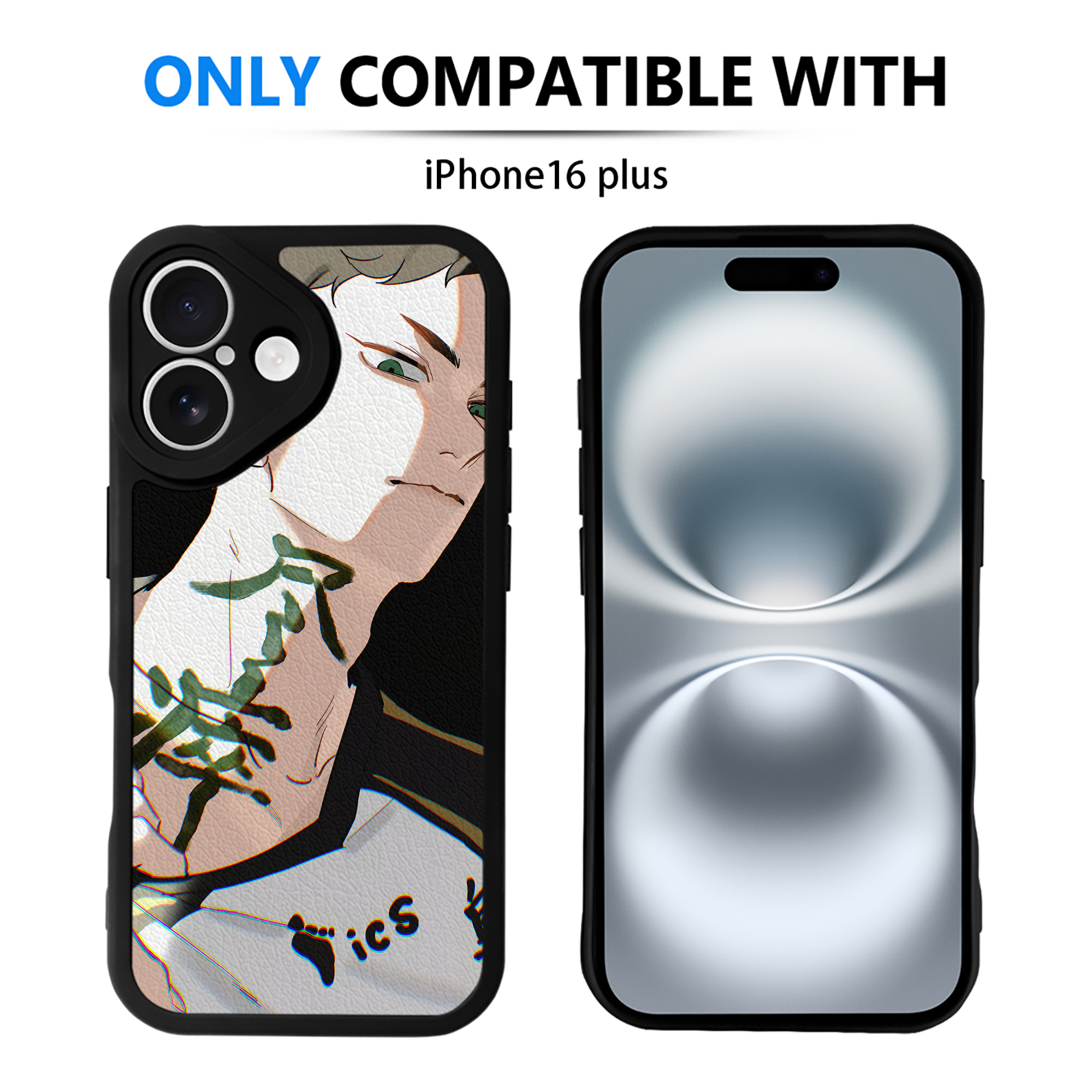 （画像用） ハイキュー!! Haikyu!! 【iPhone 16シリーズ対応】シリコンスマホケース（レザー調） 材質：シリコン